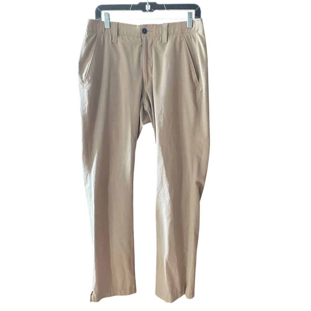 Under Armour Athletic Pants Tan Khakis Men’s Size 32 x 32